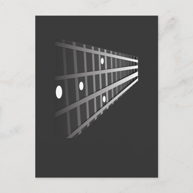 Postal Músico de música Fret de guitarra básica, música r (Anverso)