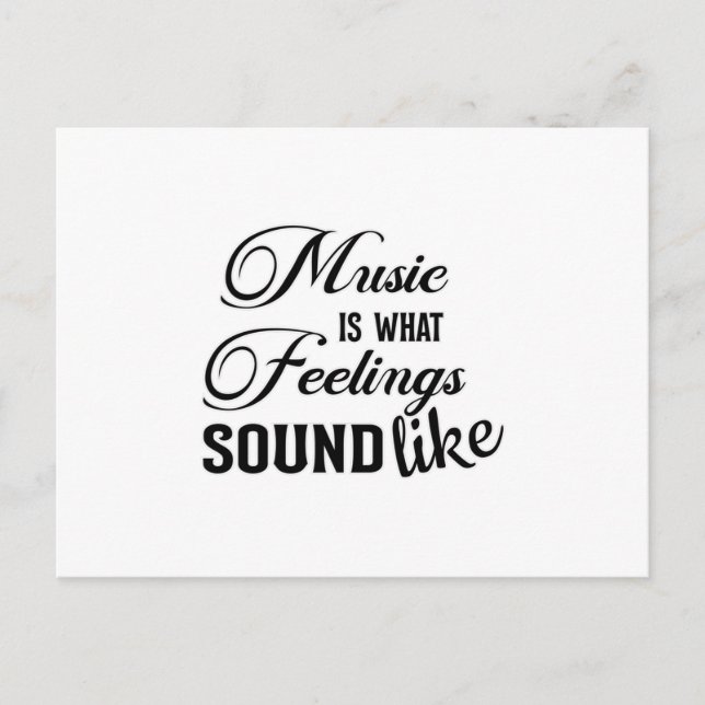 Postal Músico musical de Music Instruments Sound Lover Gi (Anverso)