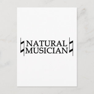 Postal Músico natural