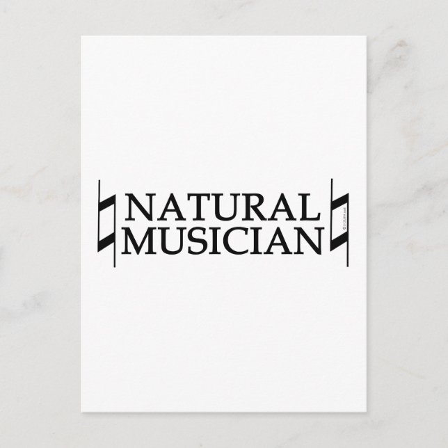 Postal Músico natural (Anverso)