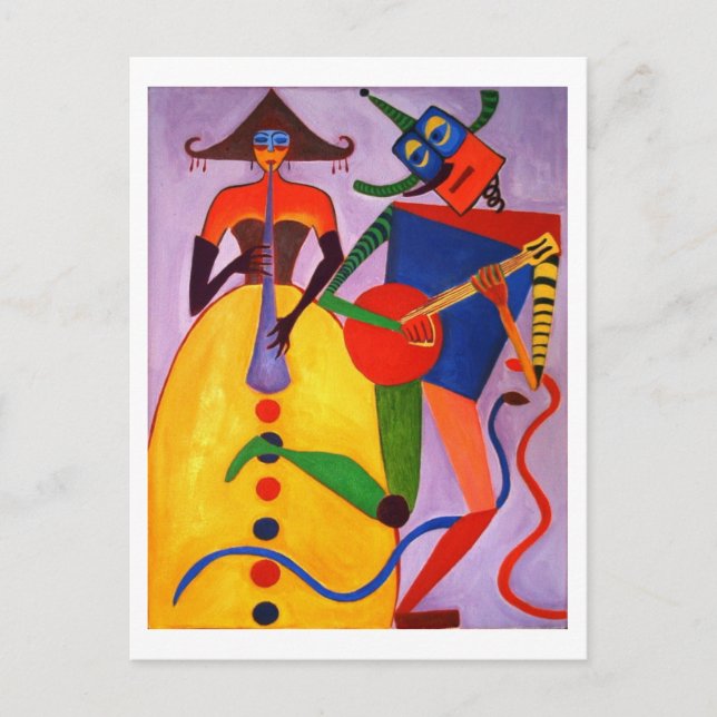 Postal Músicos (Anverso)