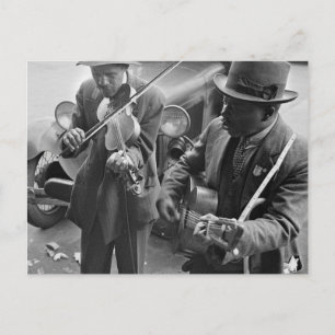 Postal Músicos callejeros de West Memphis, 1935