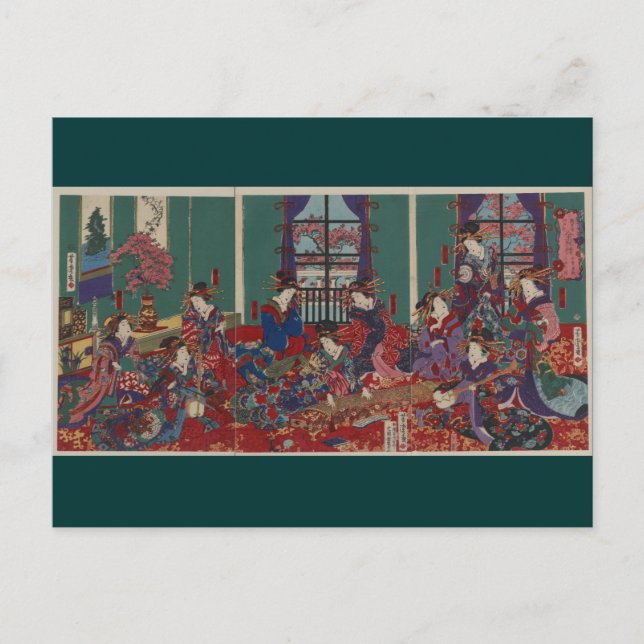 Postal Músicos de Japón (Anverso)