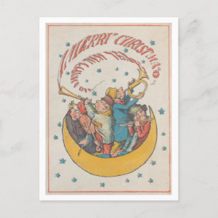 Postal Músicos de Navidad de 1866 en Crescent Moon