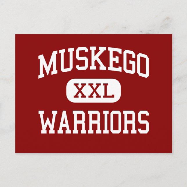 Postal Muskego - Guerreros - Alto - Muskego Wisconsin (Anverso)