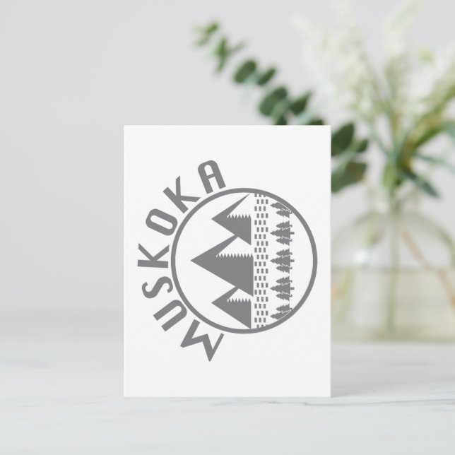 Postal Muskoka Design - Pegatinas cuadrados (Anverso de pie)