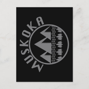 Postal Muskoka Design - Pegatinas cuadrados
