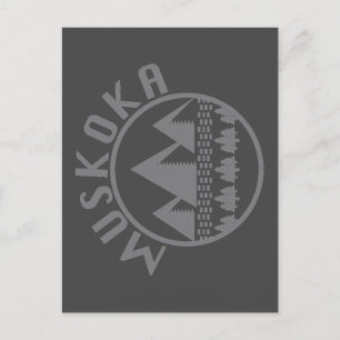 Postal Muskoka Design - Pegatinas cuadrados