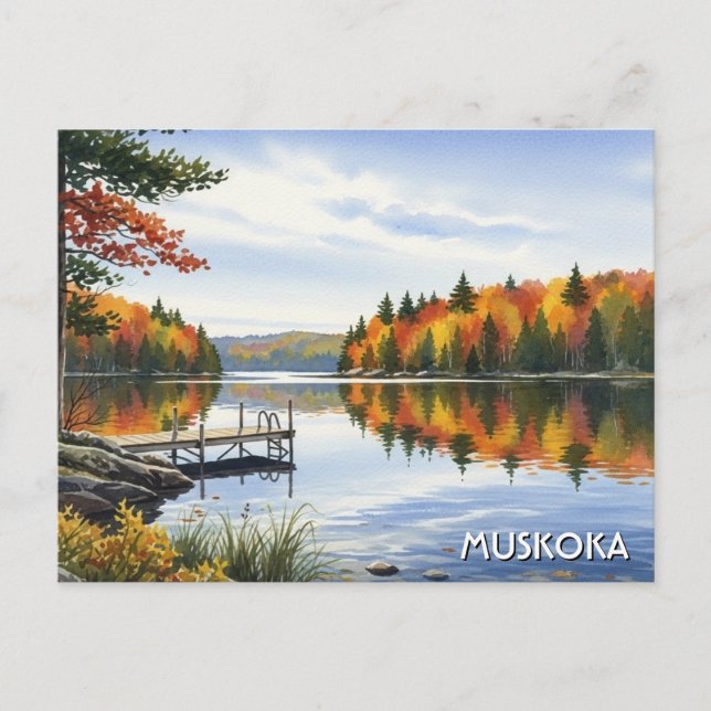 Postal Muskoka Ontario Canadá (Anverso)
