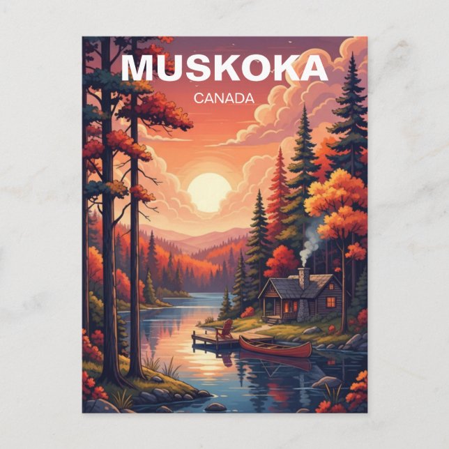 Postal Muskoka Ontario Canadá (Anverso)