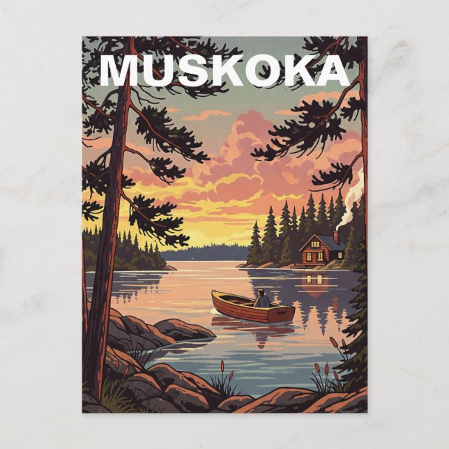 Postal Muskoka Ontario Canadá (Anverso)