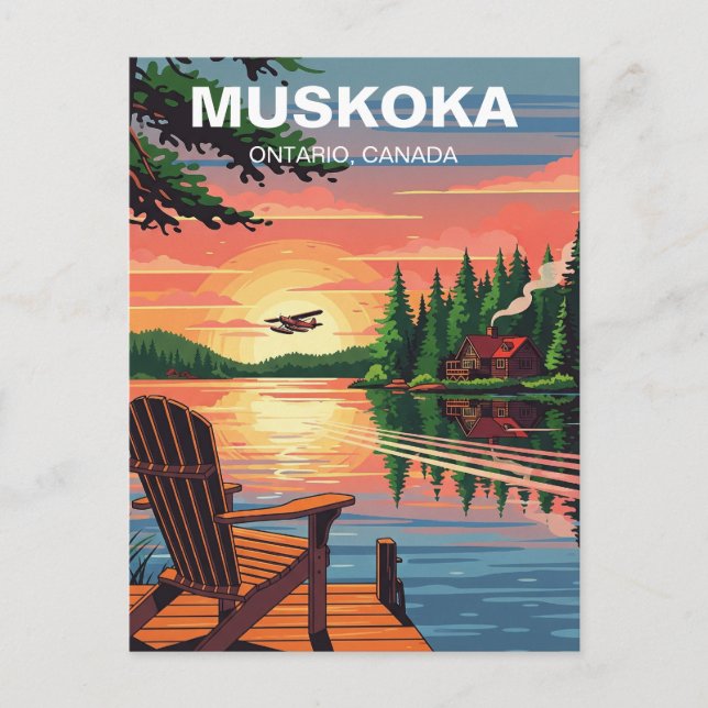 Postal Muskoka Ontario Canadá (Anverso)