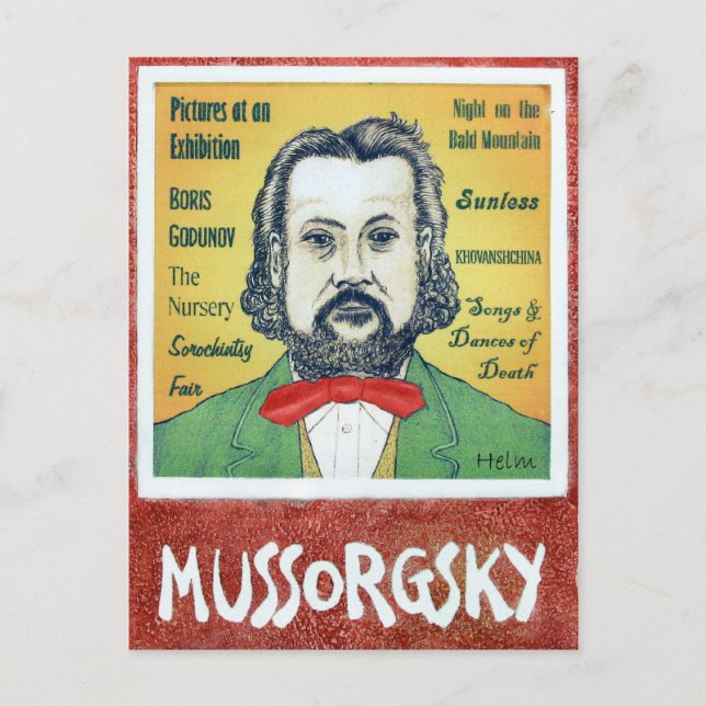 Postal Mussorgsky (Anverso)