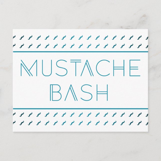 Postal Mustache Bash Metro (Anverso)