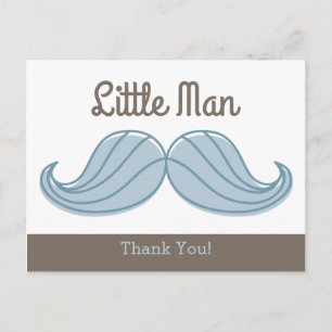 Postal Mustache Little Man