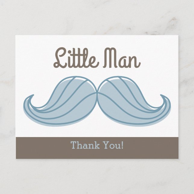 Postal Mustache Little Man (Anverso)