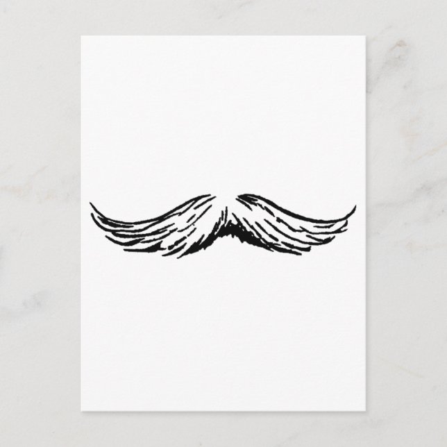 Postal Mustache Los Regalos Del MUSEO Zazzle (Anverso)