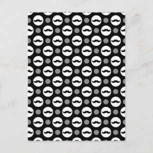 Postal Mustache Polka Dots