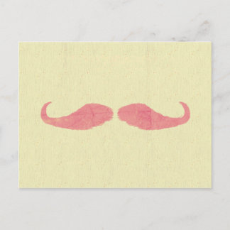 Postal Mustache rosa