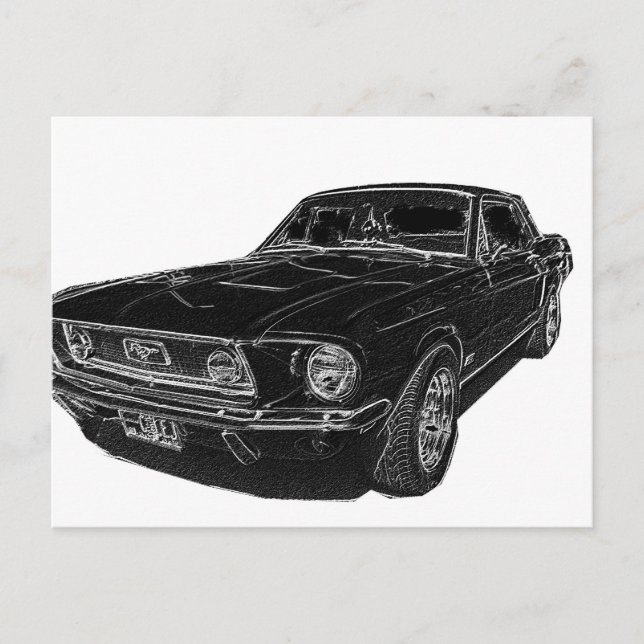 Postal mustang 4 (Anverso)