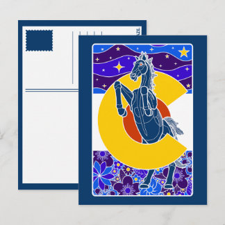 Postal mustang azul de colorado