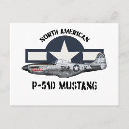 Postal Mustang P-51D norteamericano