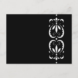 Postal Muster victorian schwarz negro barock klassisch