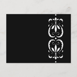 Postal Muster victorian schwarz negro barock klassisch