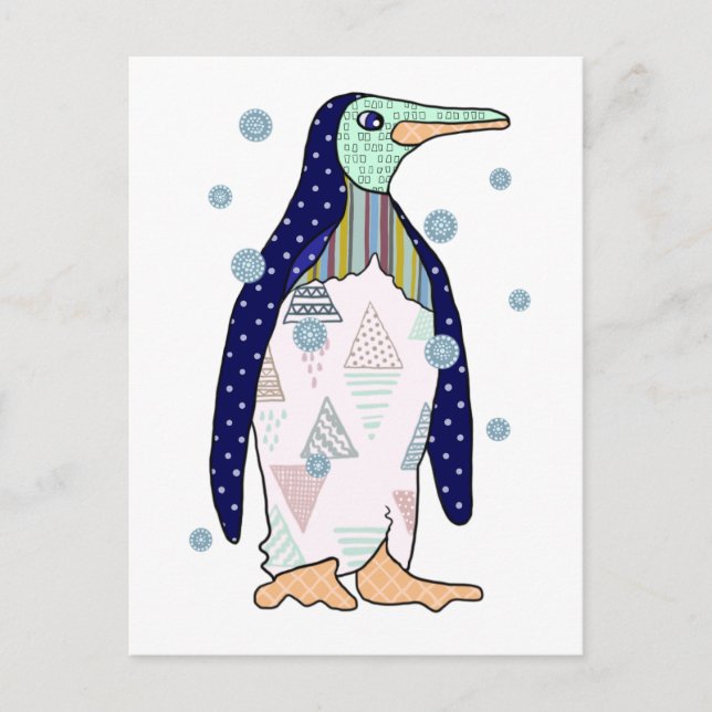 Postal Musterpinguin (Anverso)