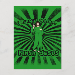 Postal Mutante adolescente Ninja Jesus