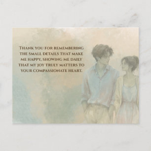 Postal Mutual Gratitude Love Quote Postcard Gentle Pres