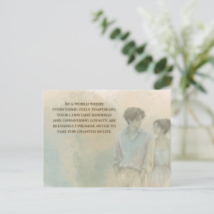 Postal Mutual Gratitude Love Quote Postcard Gentle Pres