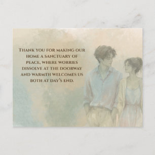 Postal Mutual Gratitude Love Quote Postcard Gentle Pres
