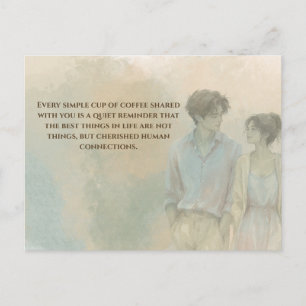 Postal Mutual Gratitude Love Quote Postcard Gentle Pres