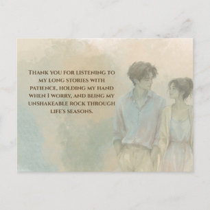 Postal Mutual Gratitude Love Quote Postcard Gentle Pres
