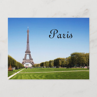 Postal Muy bien estar en París