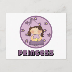 Postal Muy dulce Princesa Morada
