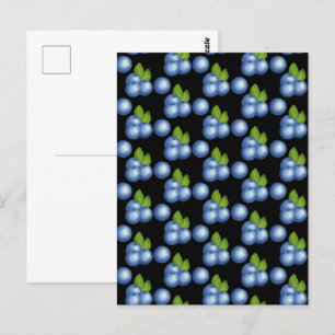Postal Muy dulces Blueberries de verano