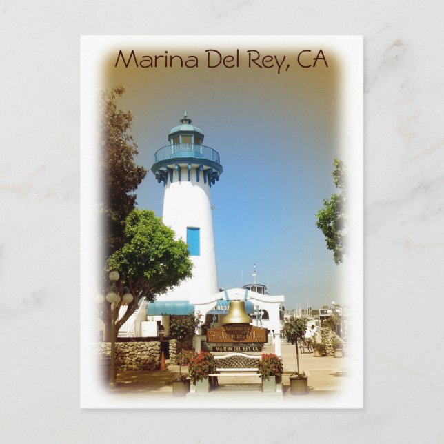 Postal ¡Muy Hermosa Marina Del Rey Postcard! (Anverso)