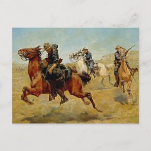 Postal “My Bunkie” Arte Occidental por Charles Schreyvoge