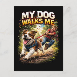 Postal My Dog Walks Me