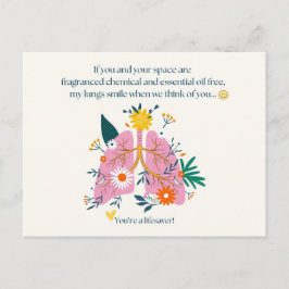 Postal My Lungs Smile When We Think of You