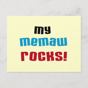 Postal My Memaw Rocks camisetas y regalos