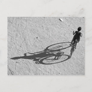 Postal Myamar, Bagan, Niño joven montando una bicicleta e