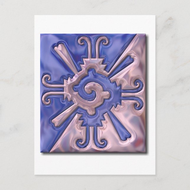 Postal Myan Hunab Ku-glass (Anverso)