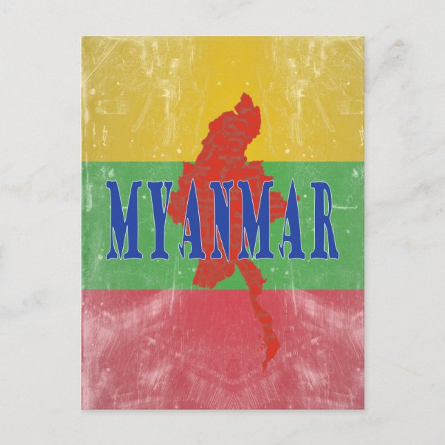 Postal Myanmar (Anverso)