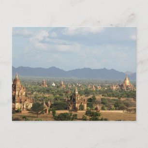 Postal Myanmar, Bagan, Llanura de Bagan llena de templos 