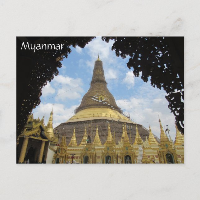 Postal myanmar shwedagon (Anverso)