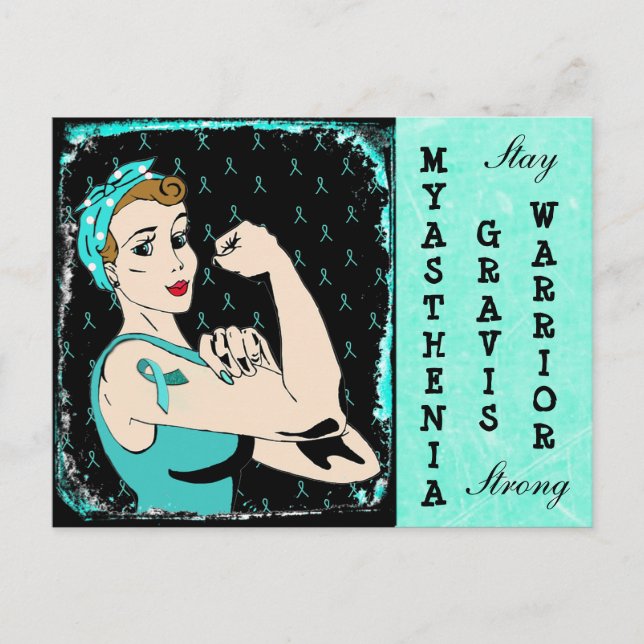 Postal Myasthenia Gravis Postcard (Anverso)