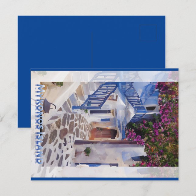 Postal Myconos  coffee mug (Anverso / Reverso)